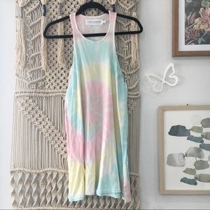 Tie dye tank dress